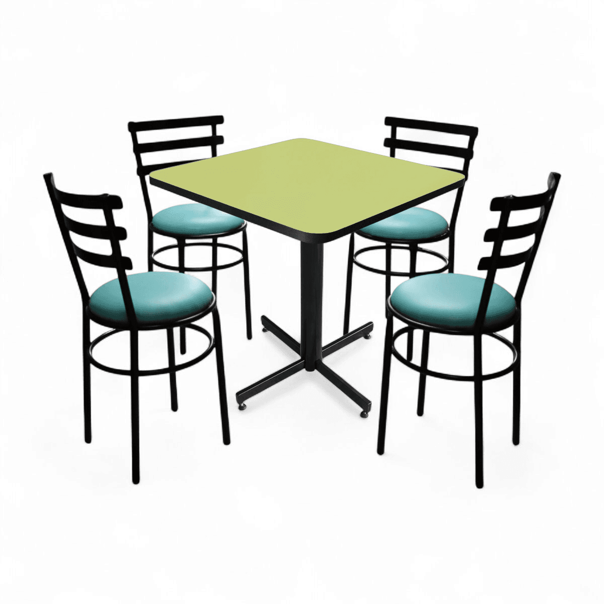 Conjunto Modelo Solera Verde Manzana - estándar 4 sillas view 3