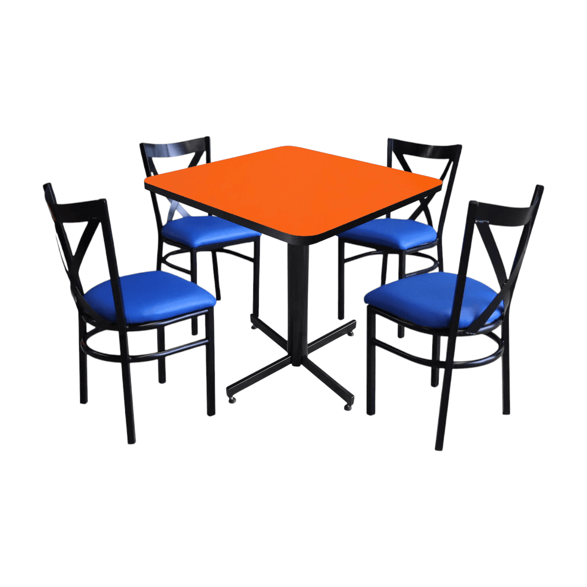 Conjunto Modelo Roma Naranja Liso - estándar 4 sillas view 15