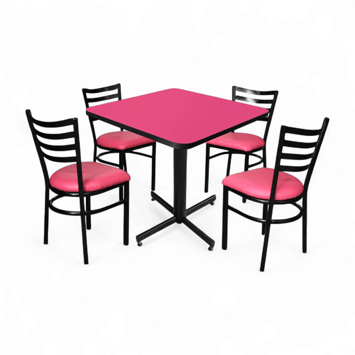 Conjunto Modelo Italia Rosa Mate - estándar 4 sillas view 15