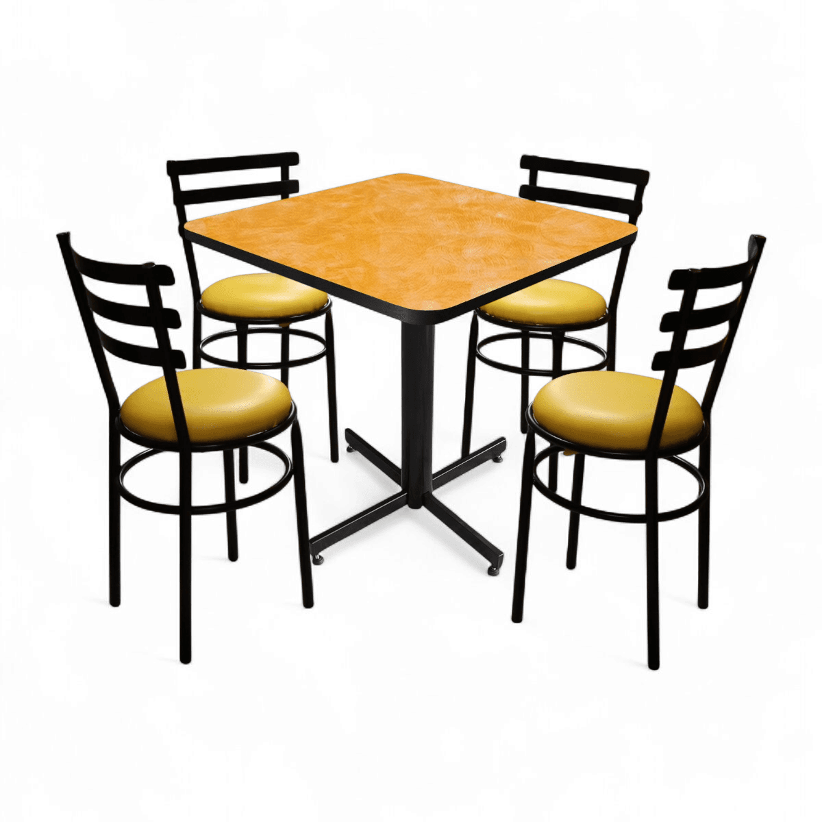 Conjunto Modelo Solera Amarillo Deslavado - estándar 4 sillas view 3