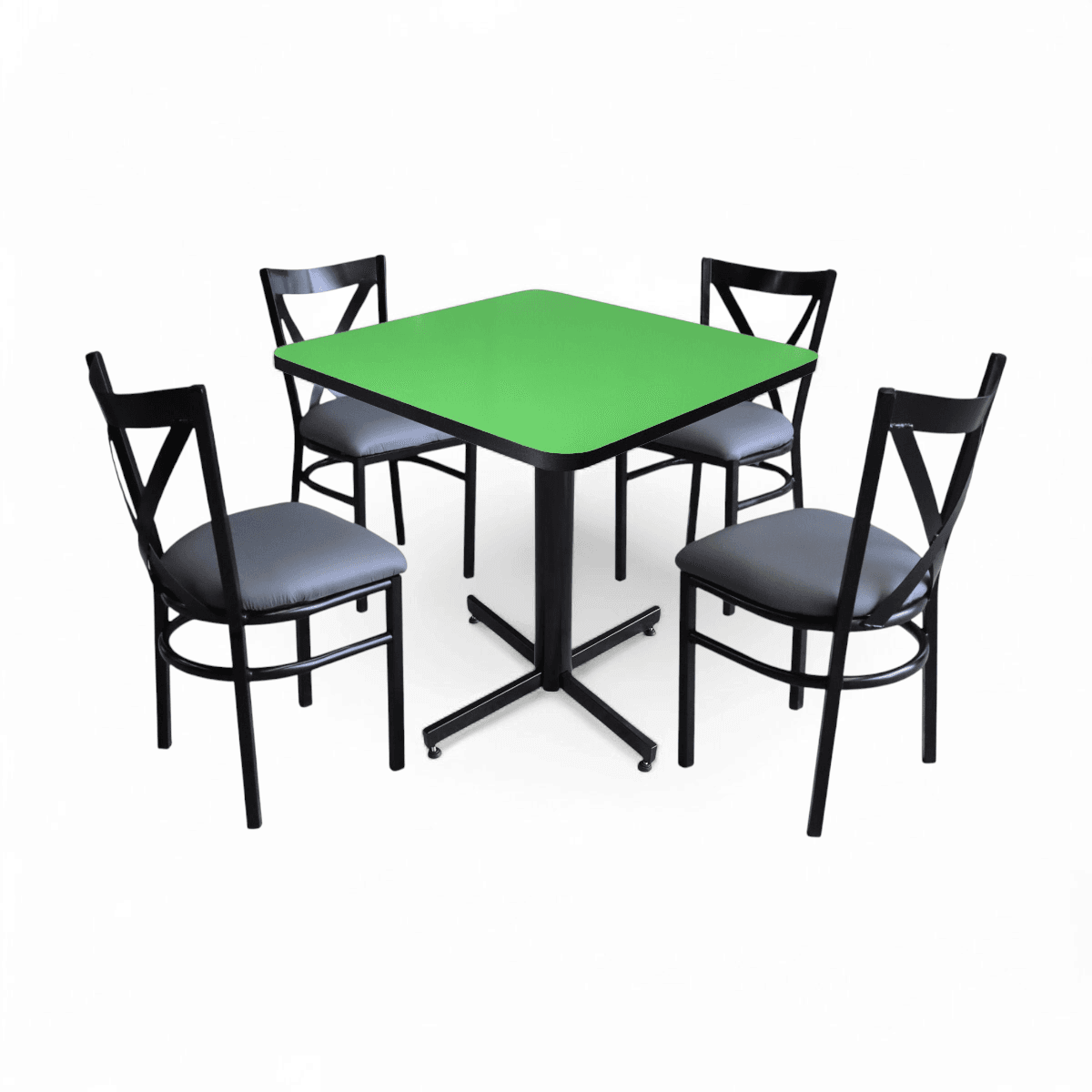 Conjunto Modelo Roma Verde Limón - estándar 4 sillas view 6