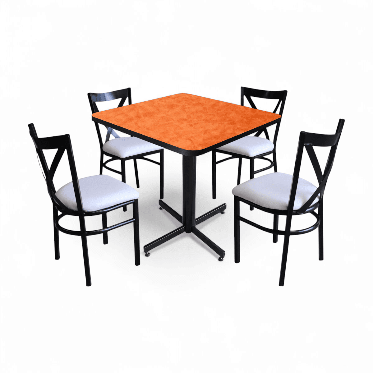 Conjunto Modelo Roma Naranja Deslavado - estándar 4 sillas view 11