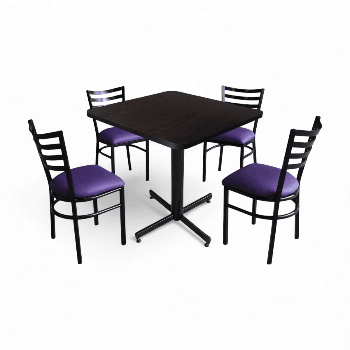 Conjunto Modelo Italia Wengue - estándar 4 sillas view 5