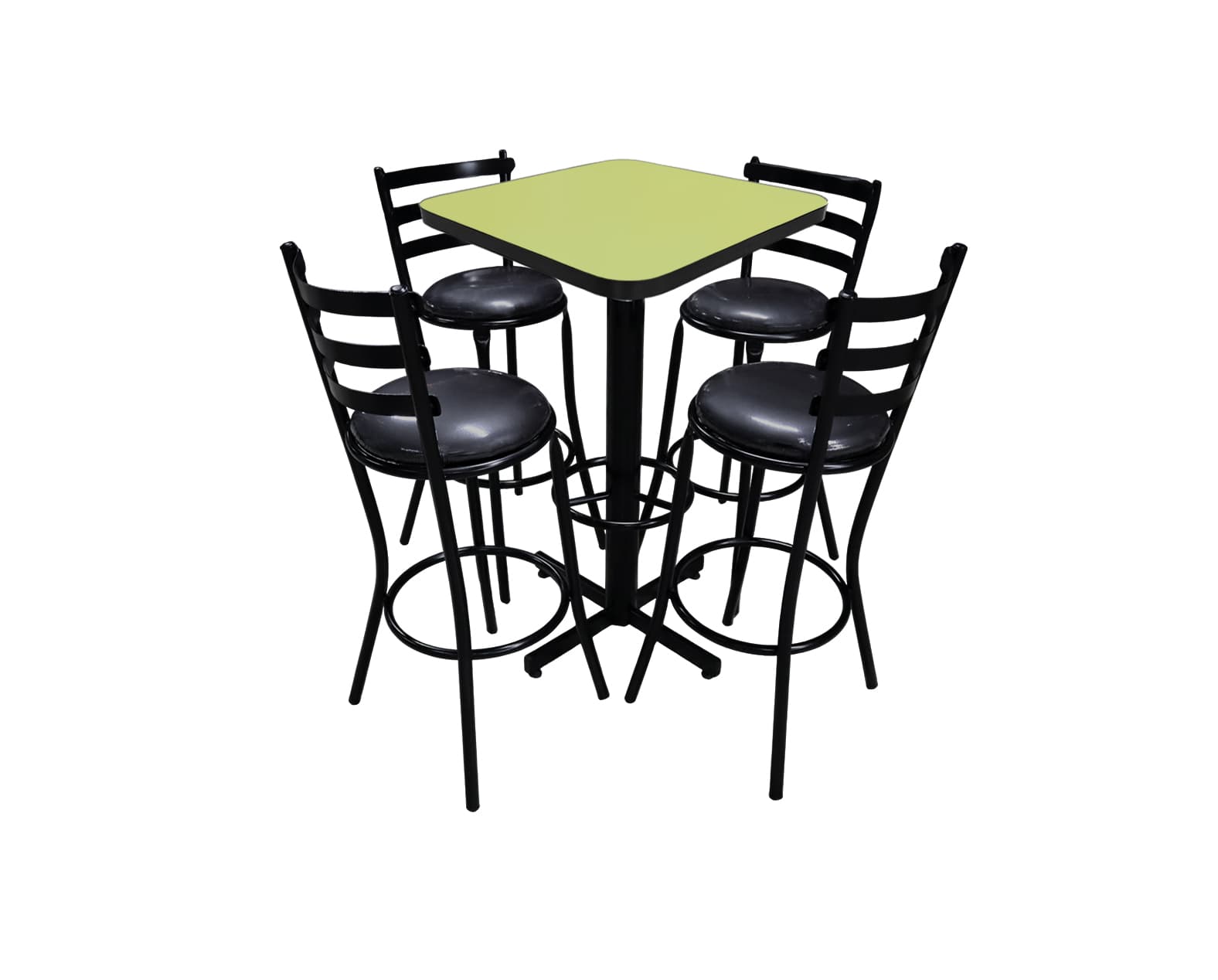 Conjunto Periquero Modelo Solera Verde Manzana- 4 bancos