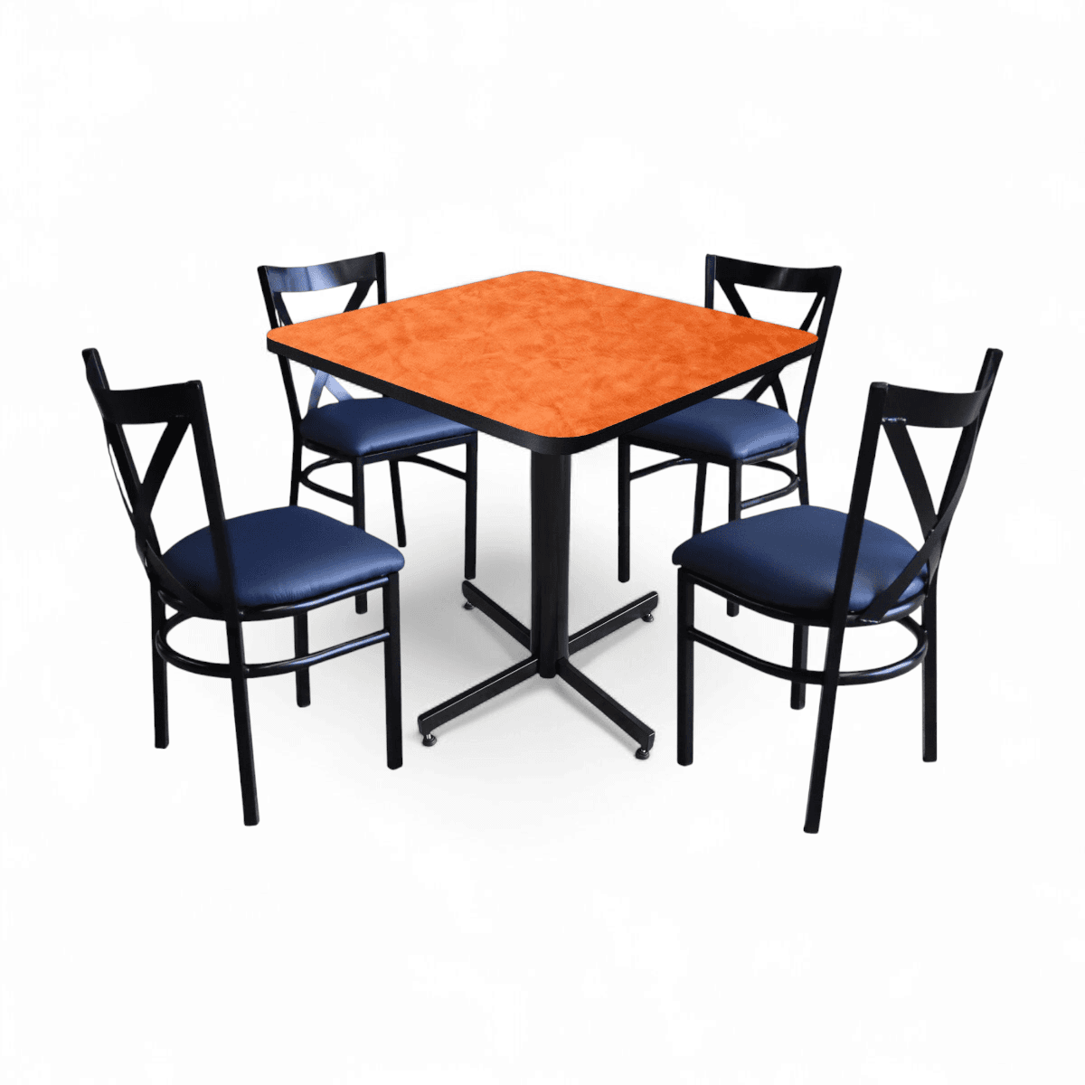 Conjunto Modelo Roma Naranja Deslavado - estándar 4 sillas view 9