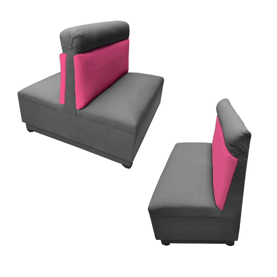 Booth doble liso para sala lounge