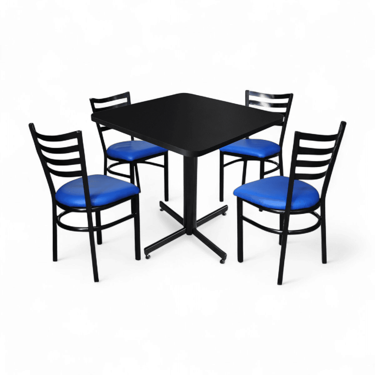 Conjunto Modelo Italia Negro Mate - estándar 4 sillas view 3