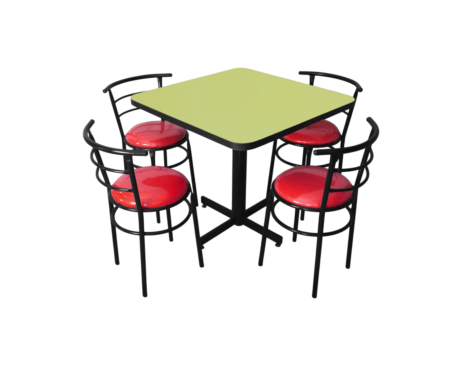Conjunto Modelo Chabeli Verde Manzana - estándar 4 sillas view 3