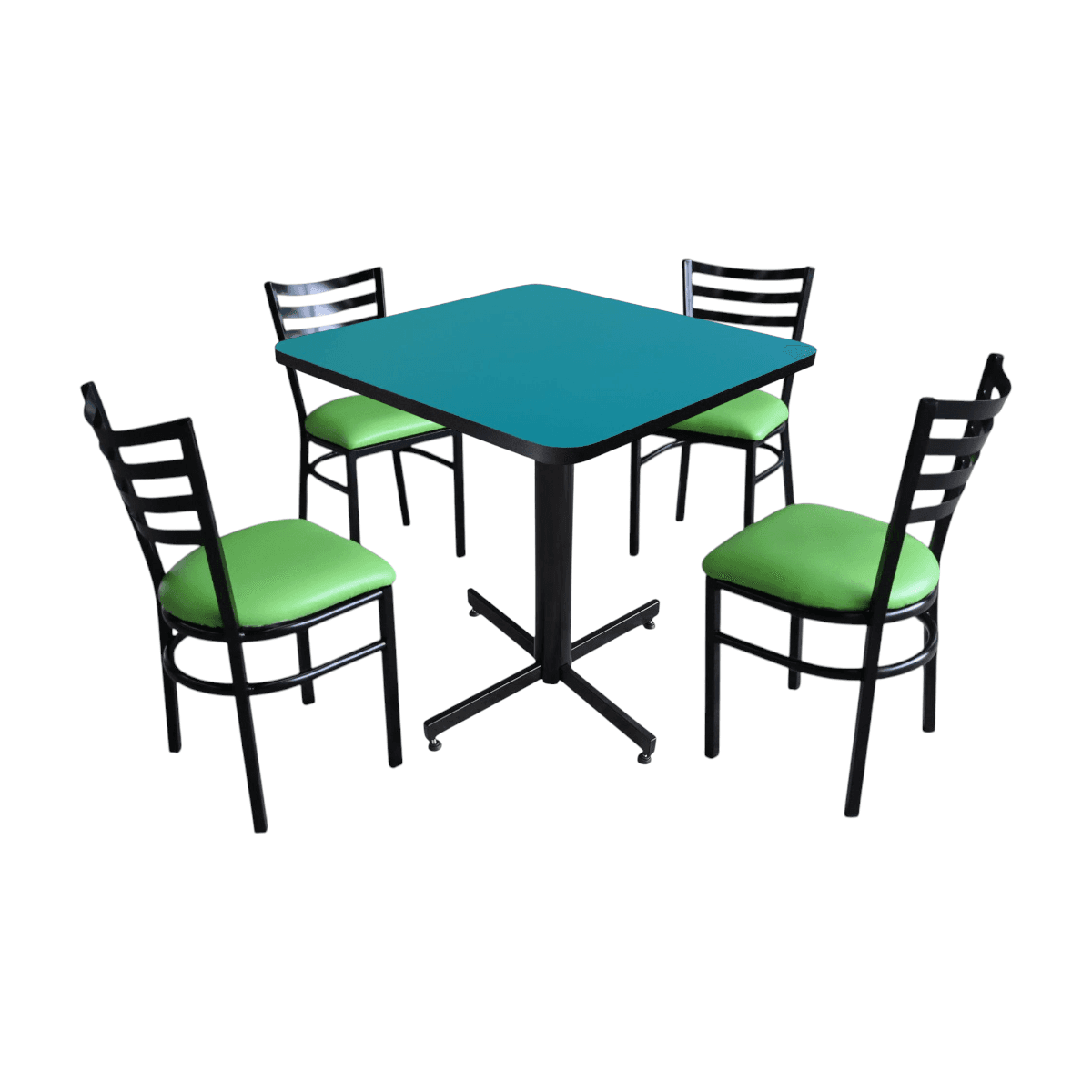 Conjunto Modelo Italia Turquesa - estándar 4 sillas view 2