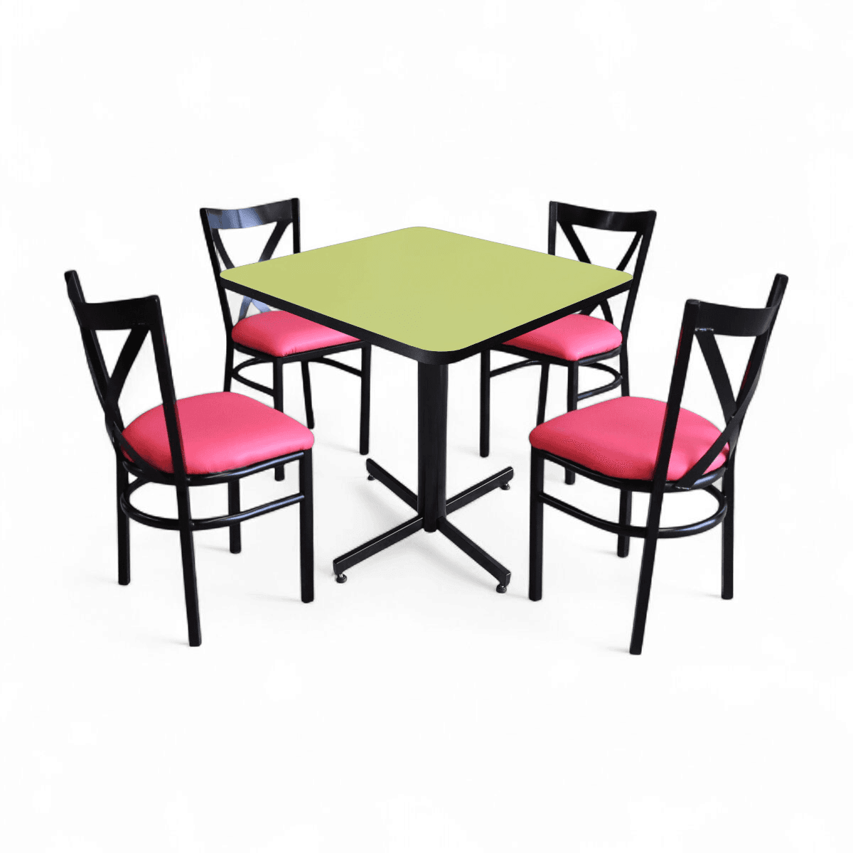 Conjunto Modelo Roma Verde Manzana - estándar 4 sillas view 11