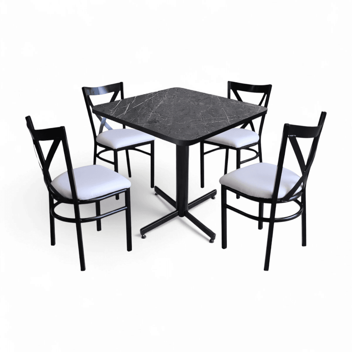 Conjunto Modelo Roma Gris Carrara - estándar 4 sillas view 12