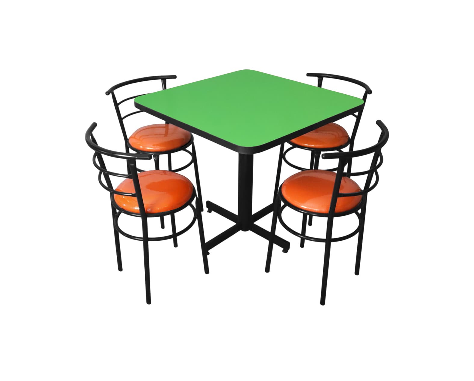 Conjunto Modelo Chabeli Verde Limón - estándar 4 sillas view 5