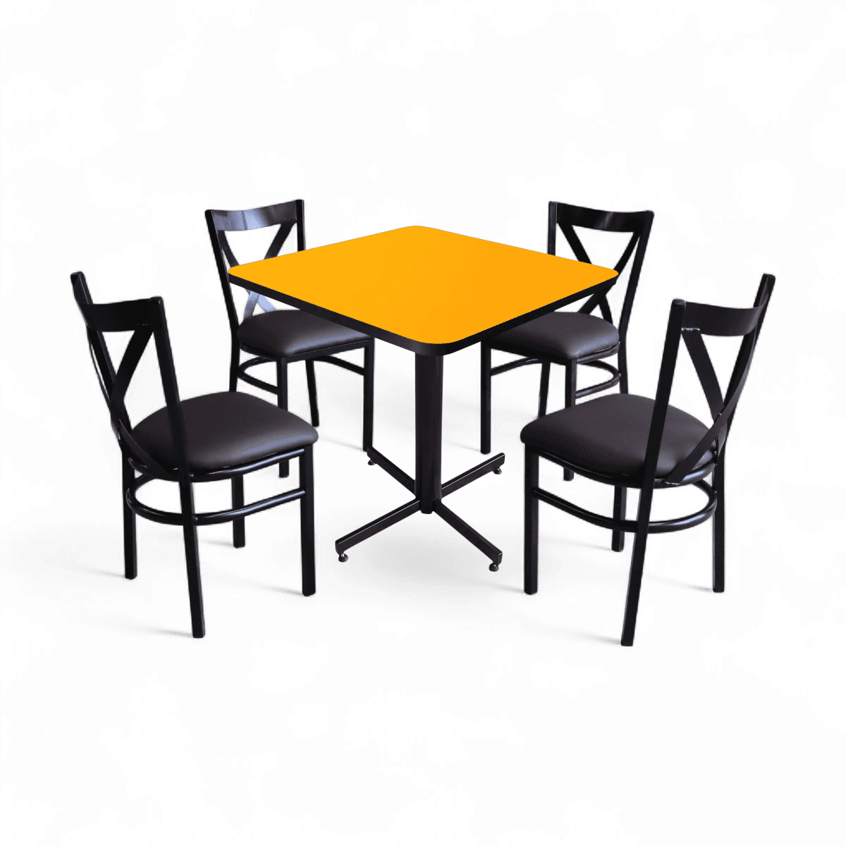 Conjunto Modelo Roma Amarillo Liso - estándar 4 sillas view 16