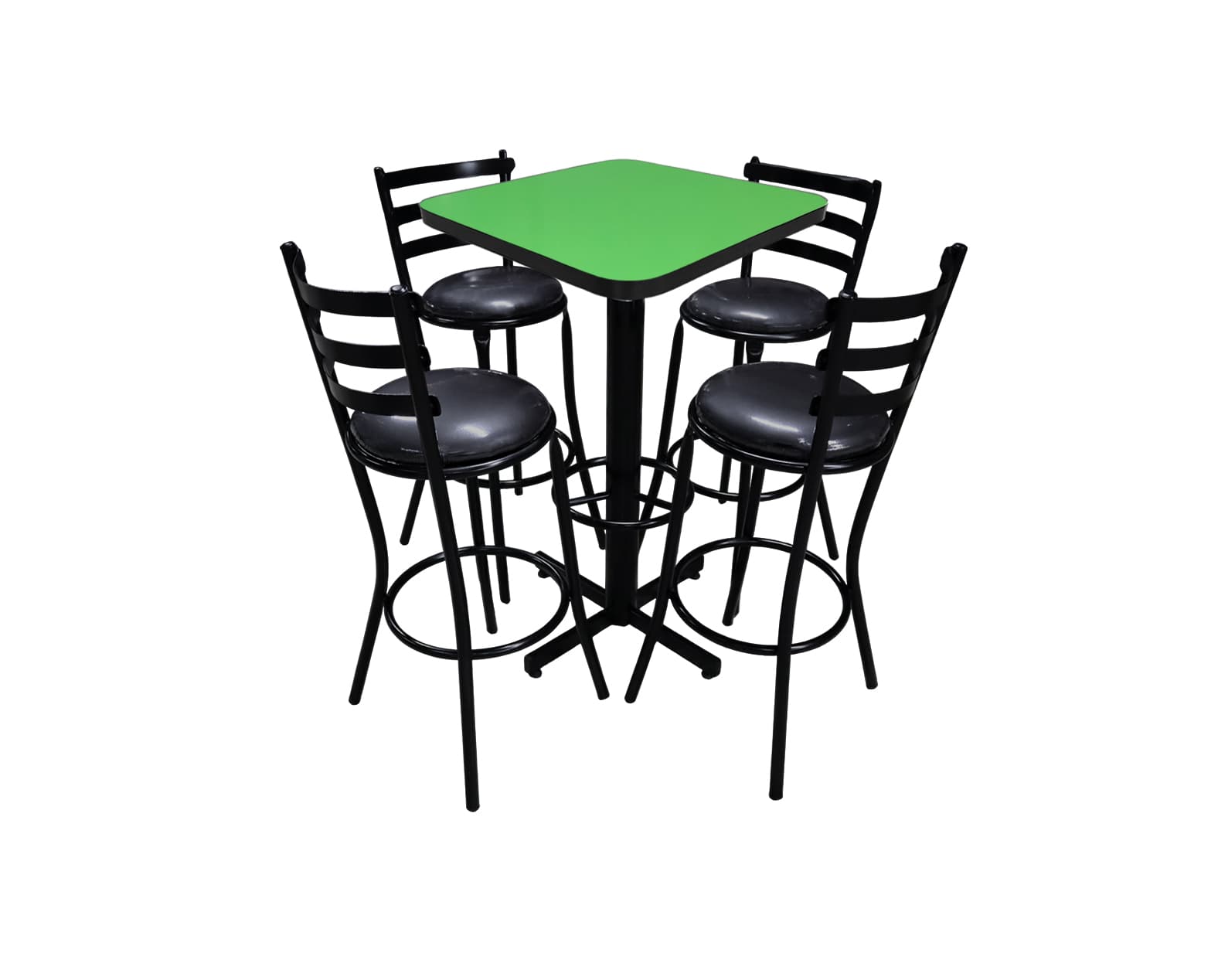 Conjunto Periquero Modelo Solera Verde Limón - 4 bancos