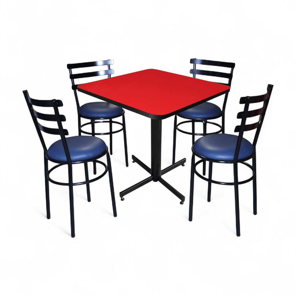 Conjunto Modelo Solera Rojo Liso Brillante - estándar 4 sillas view 15