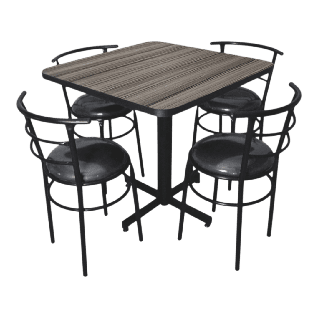 Conjunto Modelo Chabeli Gris Imperial - estándar 4 sillas view 2