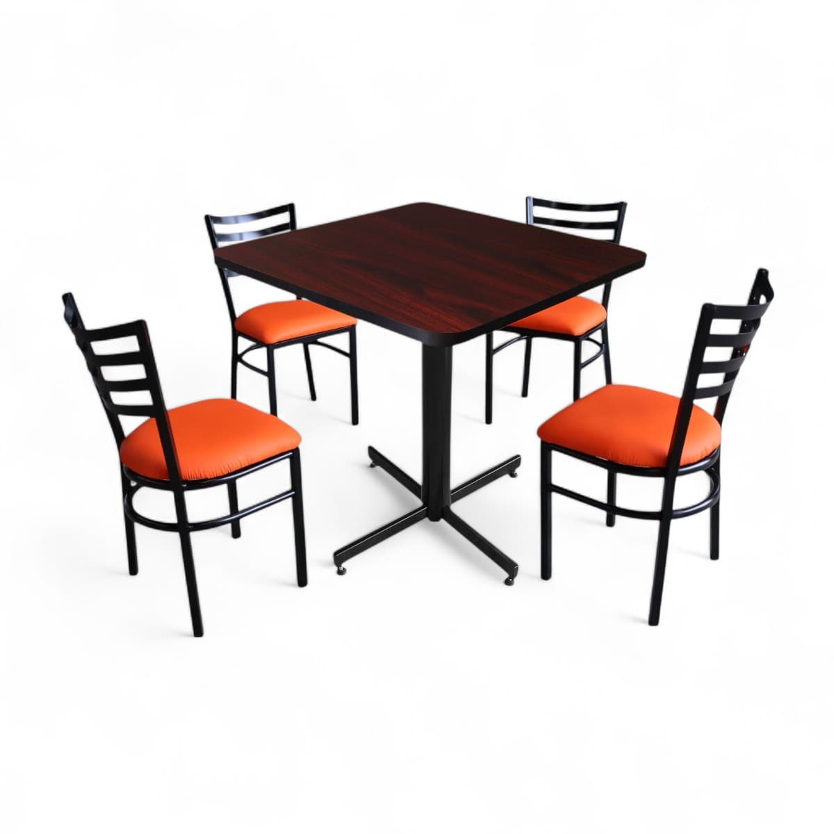 Conjunto Modelo Italia Caoba - estándar 4 sillas view 5