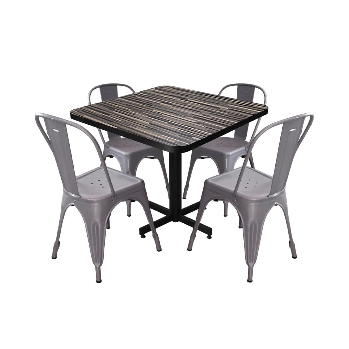 Conjunto Modelo Tolix Duelilla - estándar 4 sillas