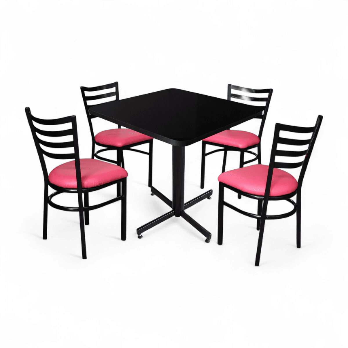 Conjunto Modelo Italia Negro Brillante - estándar 4 sillas view 7