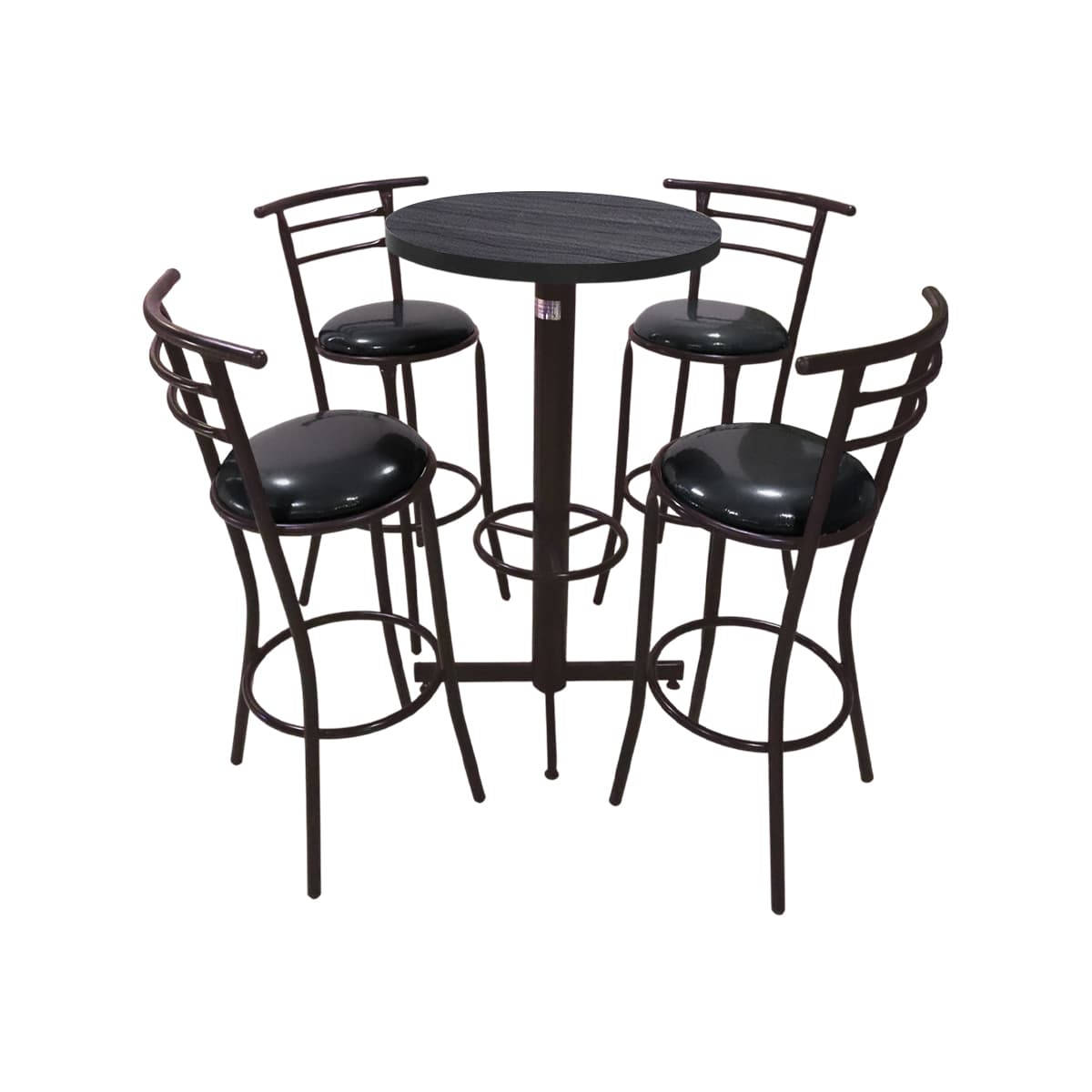 Conjunto Periquero Modelo Chabeli Gris Imperial - 4 bancos