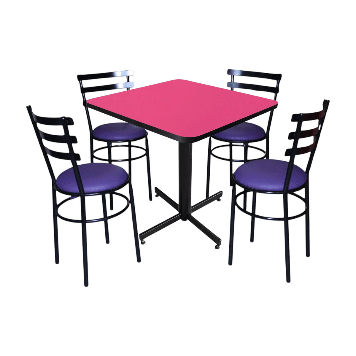 Conjunto Modelo Solera Rosa Mate - estándar 4 sillas view 8