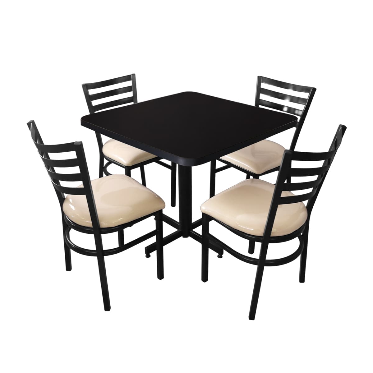 Conjunto Modelo Italia Negro Brillante - estándar 4 sillas view 16