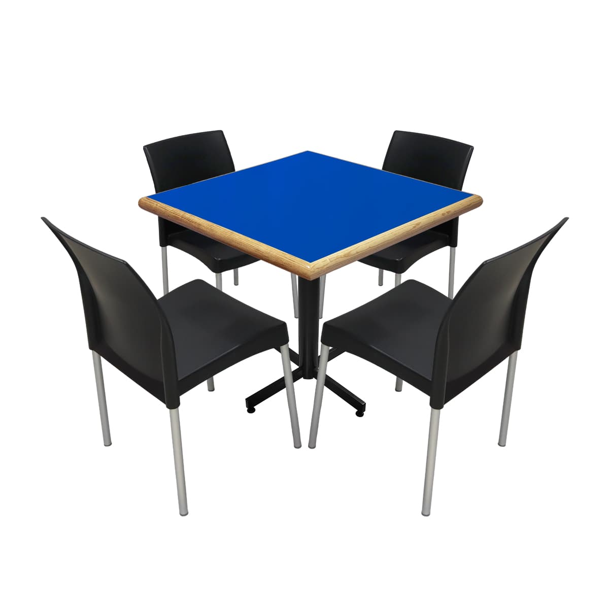 Conjunto Modelo Hit Azul Rey - estándar 4 sillas