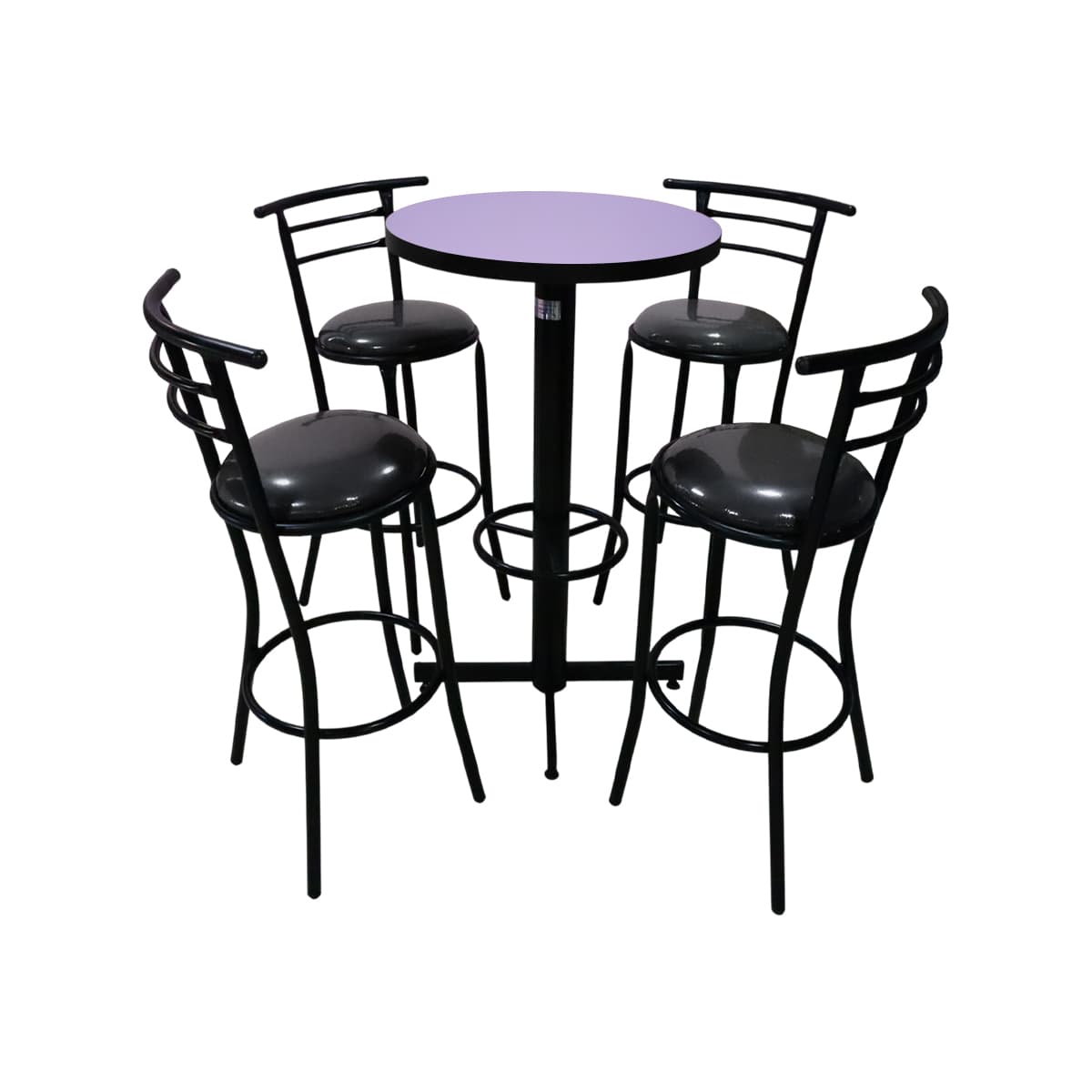 Conjunto Periquero Modelo Chabeli Lila - 4 bancos view 2