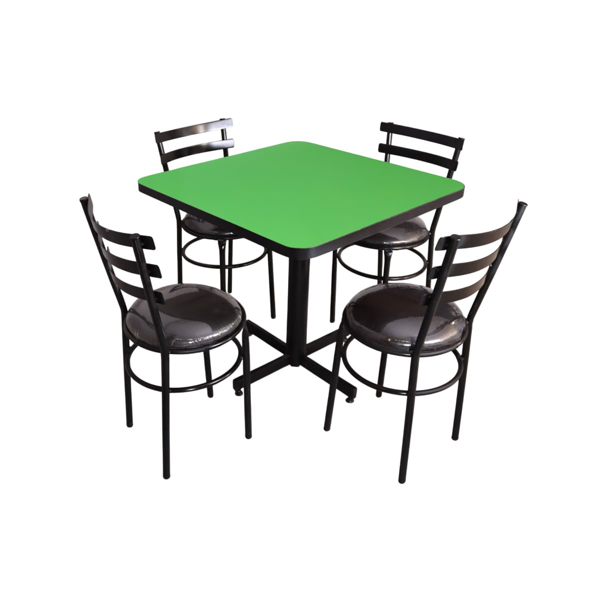 Conjunto Modelo Solera Verde Limón - estándar 4 sillas