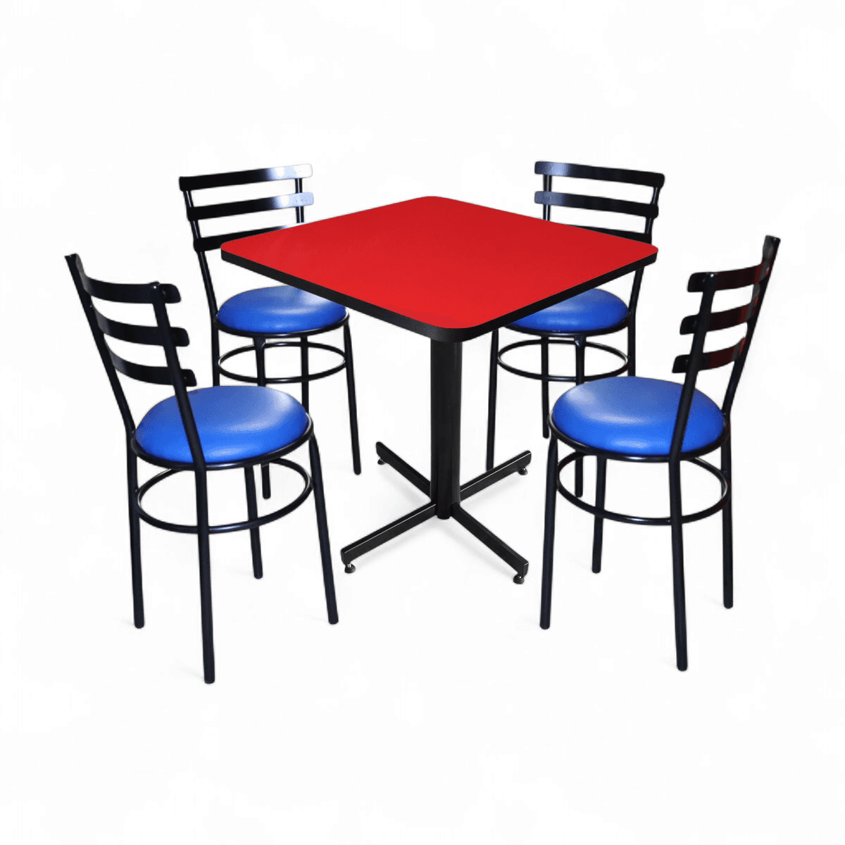 Conjunto Modelo Solera Rojo Liso Brillante - estándar 4 sillas view 12