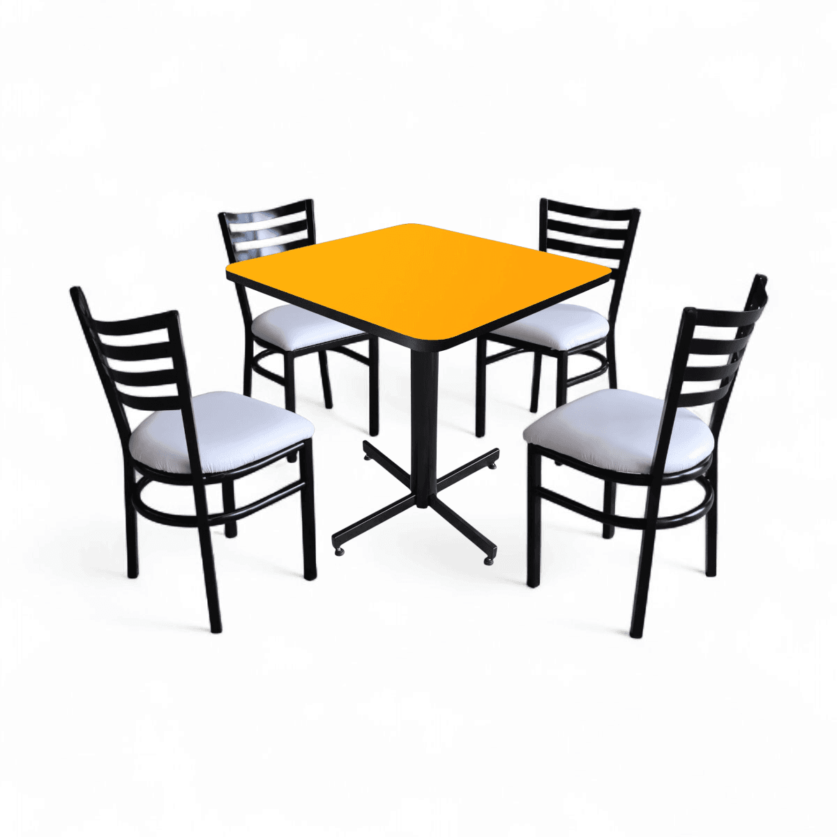 Conjunto Modelo Italia Amarillo Liso - estándar 4 sillas view 14