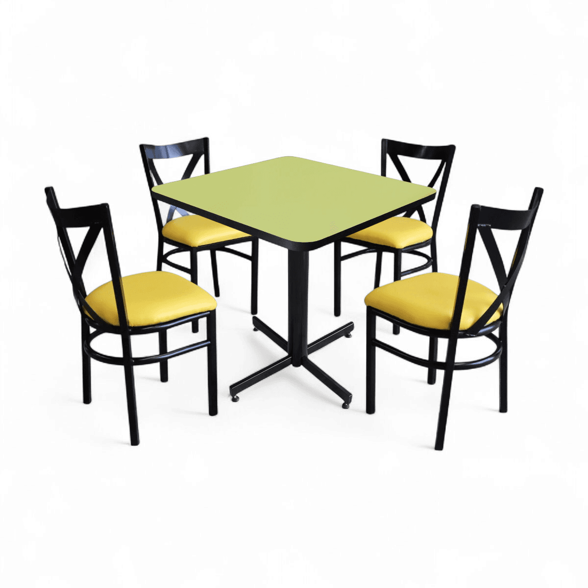 Conjunto Modelo Roma Verde Manzana - estándar 4 sillas view 4