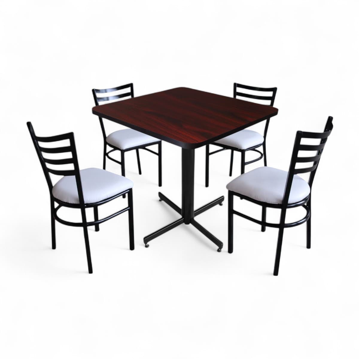 Conjunto Modelo Italia Caoba - estándar 4 sillas view 4