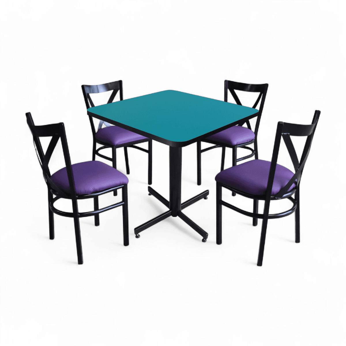 Conjunto Modelo Roma Turquesa - estándar 4 sillas view 17