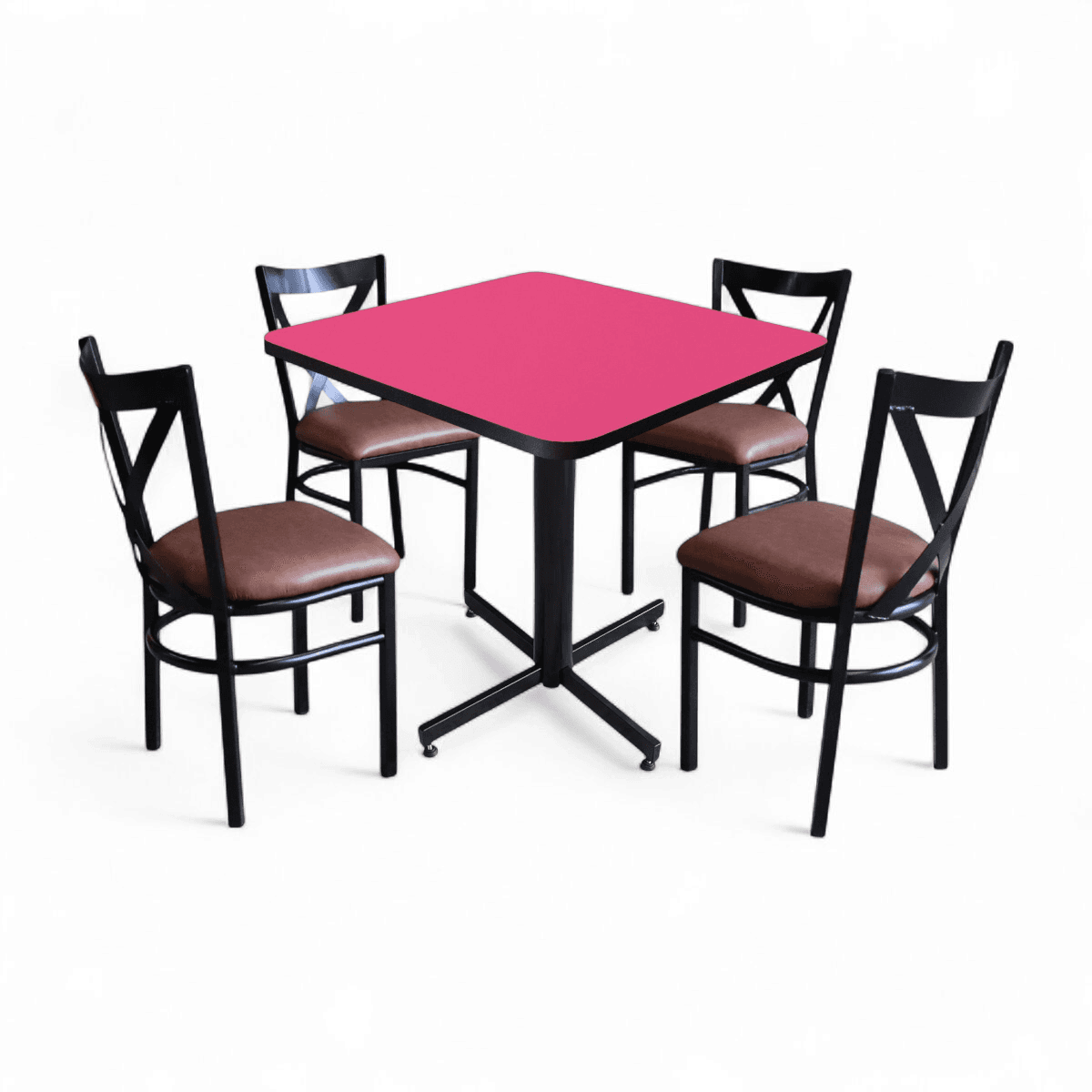 Conjunto Modelo Roma Rosa Mate - estándar 4 sillas view 14