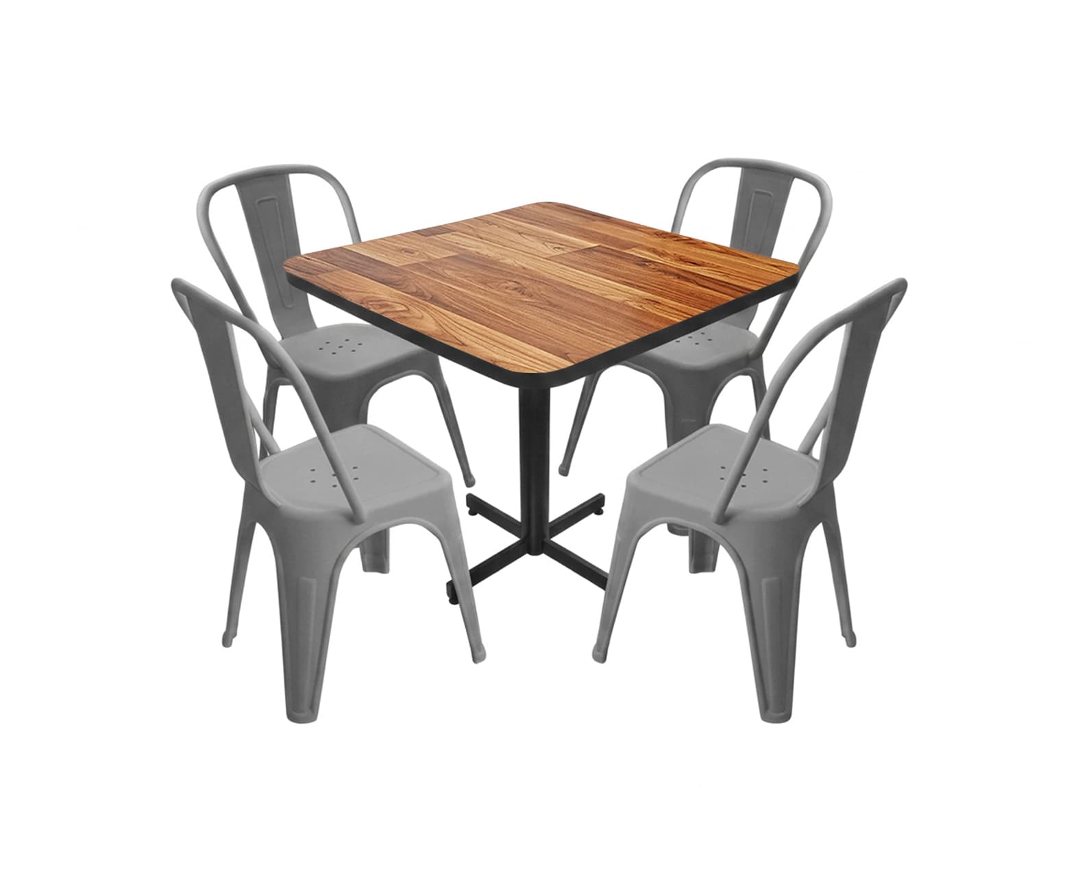 Conjunto Modelo Tolix Wood - estándar 4 sillas view 2