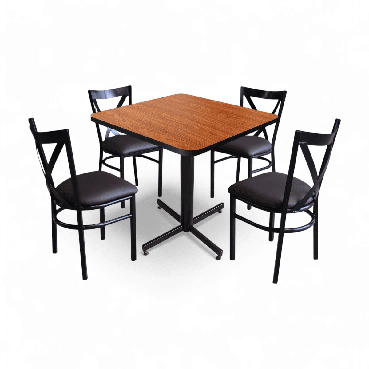 Conjunto Modelo Roma Roble - estándar 4 sillas