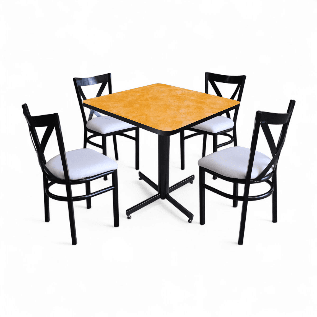 Conjunto Modelo Roma Amarillo Deslavado - estándar 4 sillas view 12