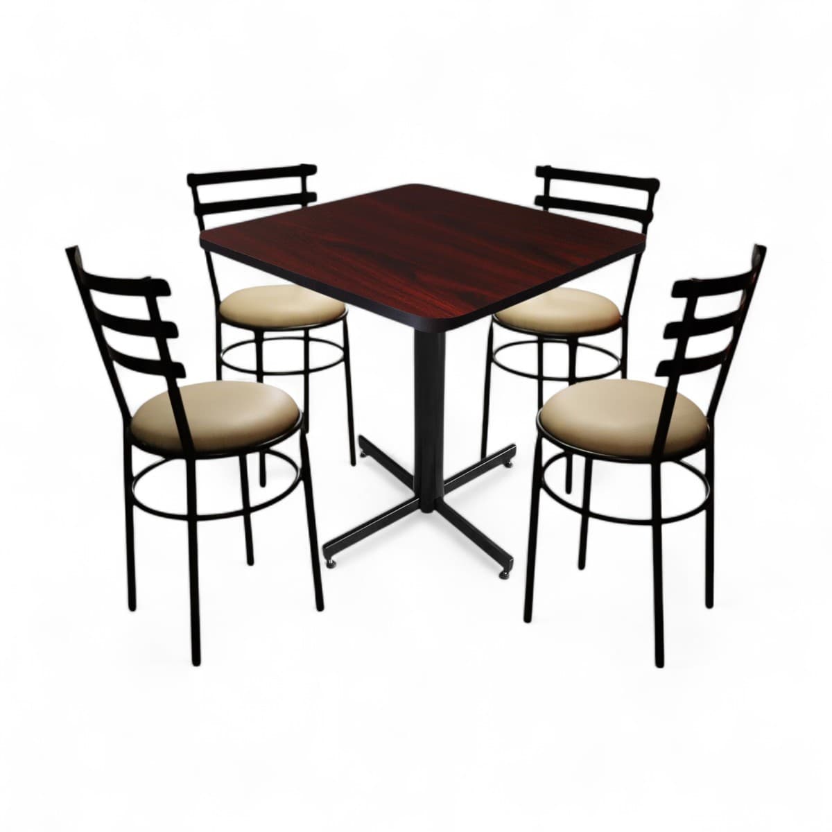 Conjunto Modelo Solera Caoba - estándar 4 sillas view 2