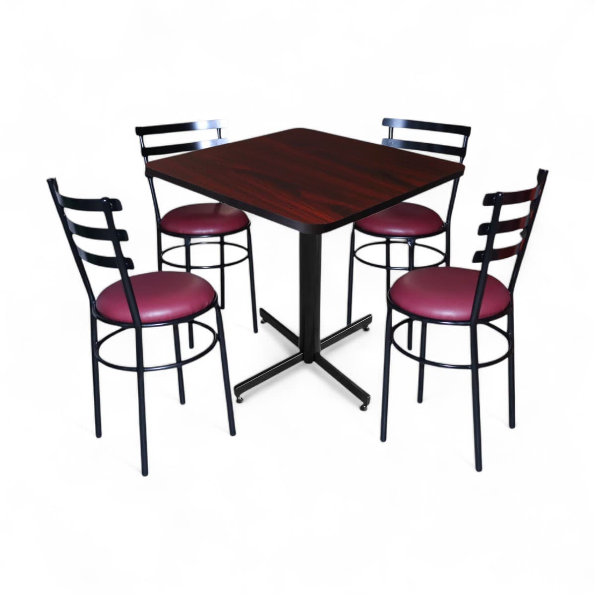 Conjunto Modelo Solera Caoba - estándar 4 sillas view 4