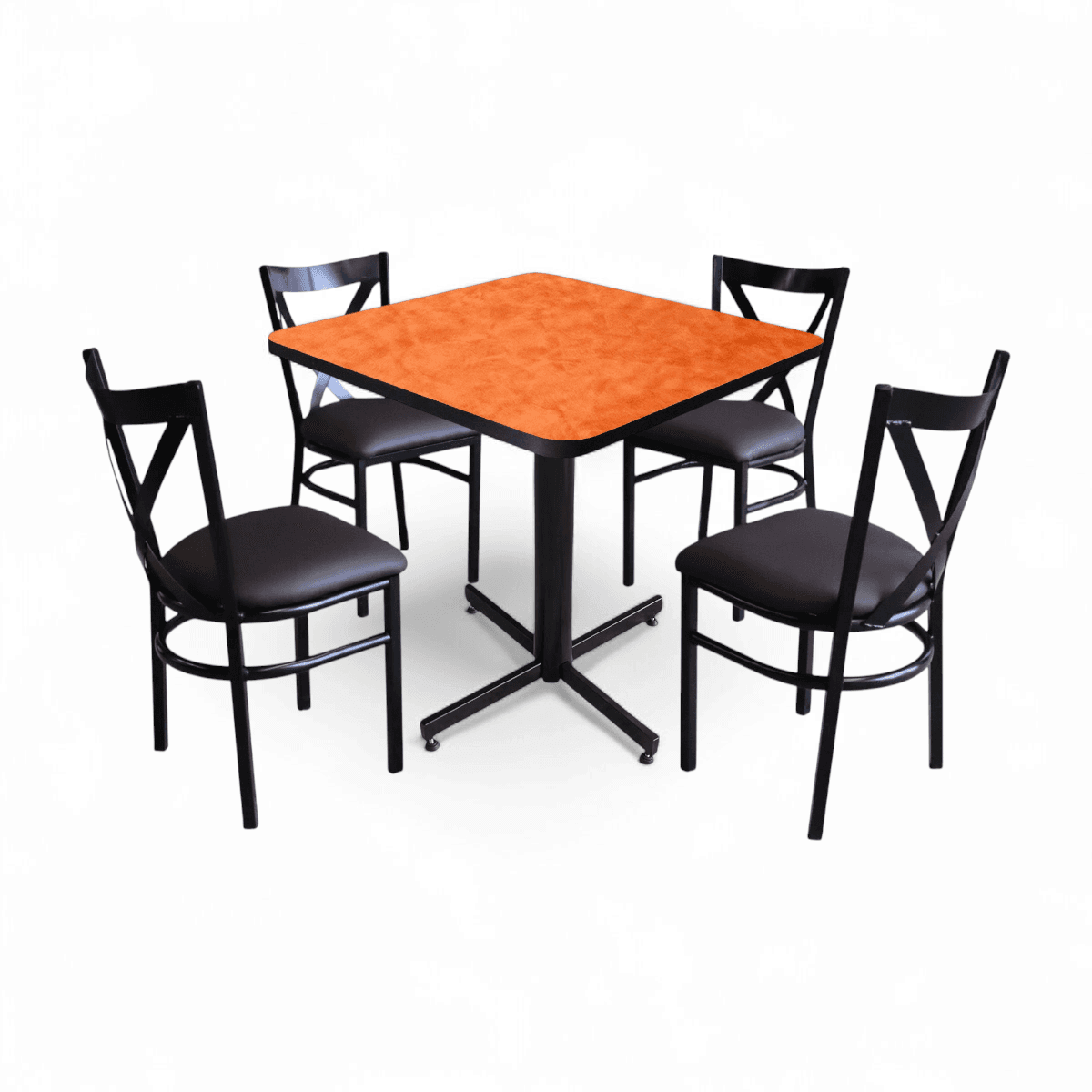 Conjunto Modelo Roma Naranja Deslavado - estándar 4 sillas view 13