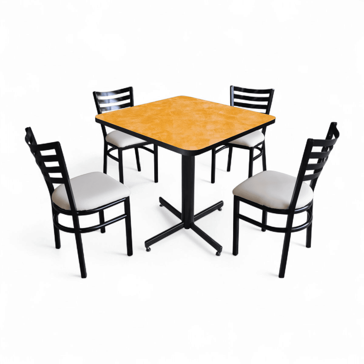 Conjunto Modelo Italia Amarillo Deslavado - estándar 4 sillas view 5