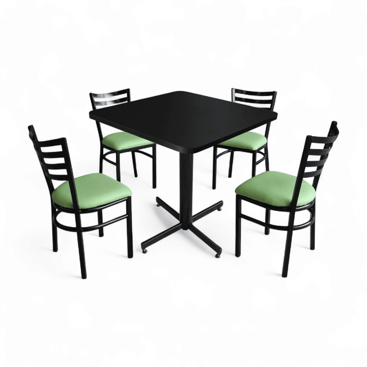 Conjunto Modelo Italia Negro Mate - estándar 4 sillas view 17