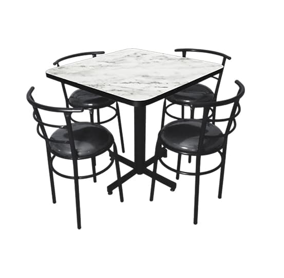 Conjunto Modelo Chabeli Marmara - estándar 4 sillas