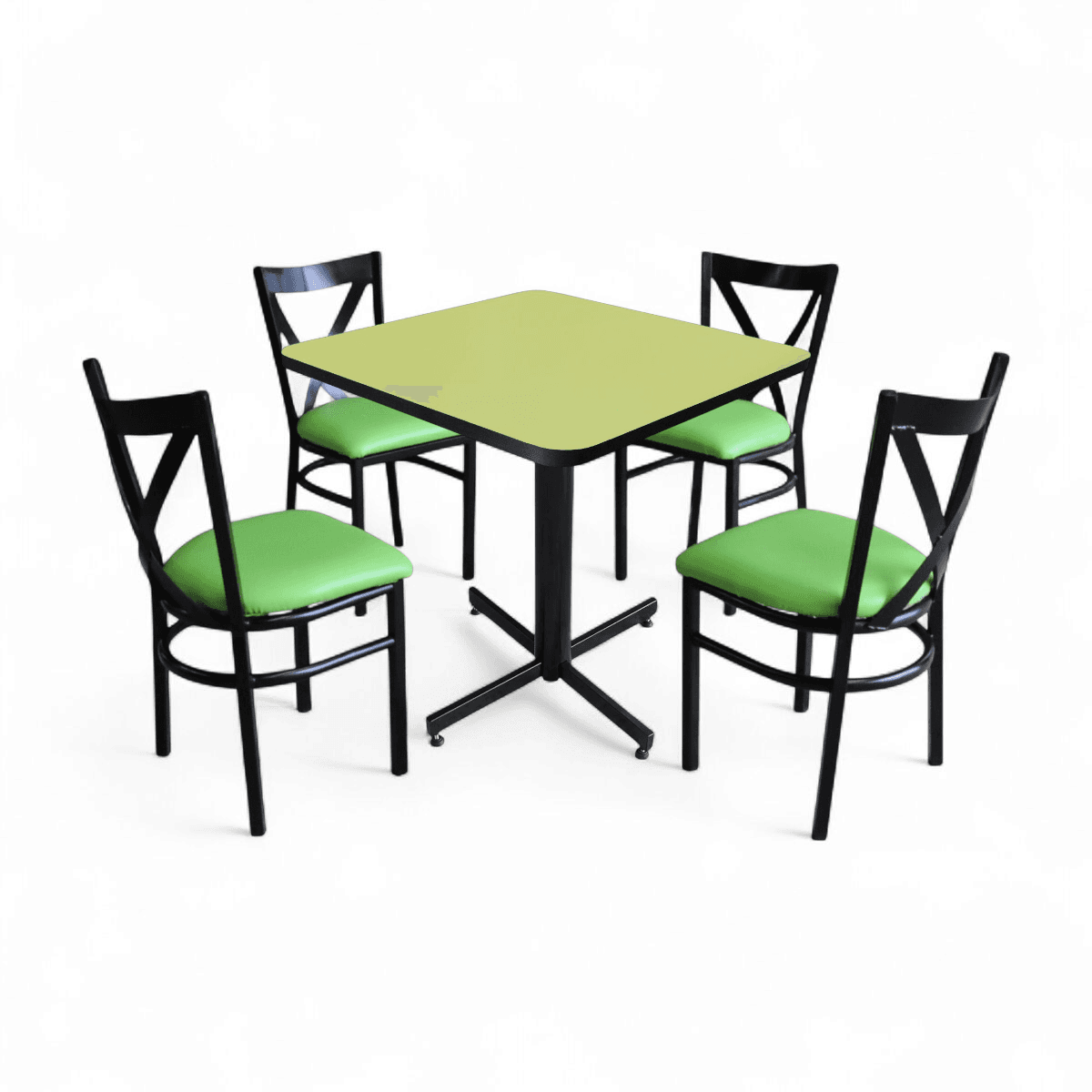 Conjunto Modelo Roma Verde Manzana - estándar 4 sillas view 16