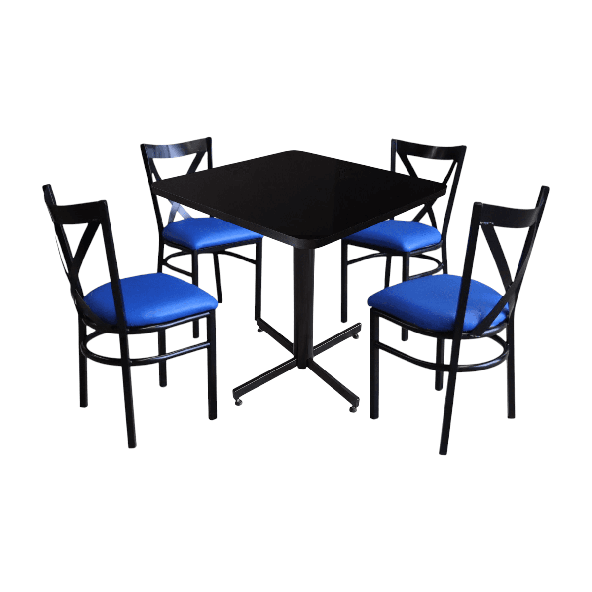 Conjunto Modelo Roma Negro Brillante - estándar 4 sillas view 16