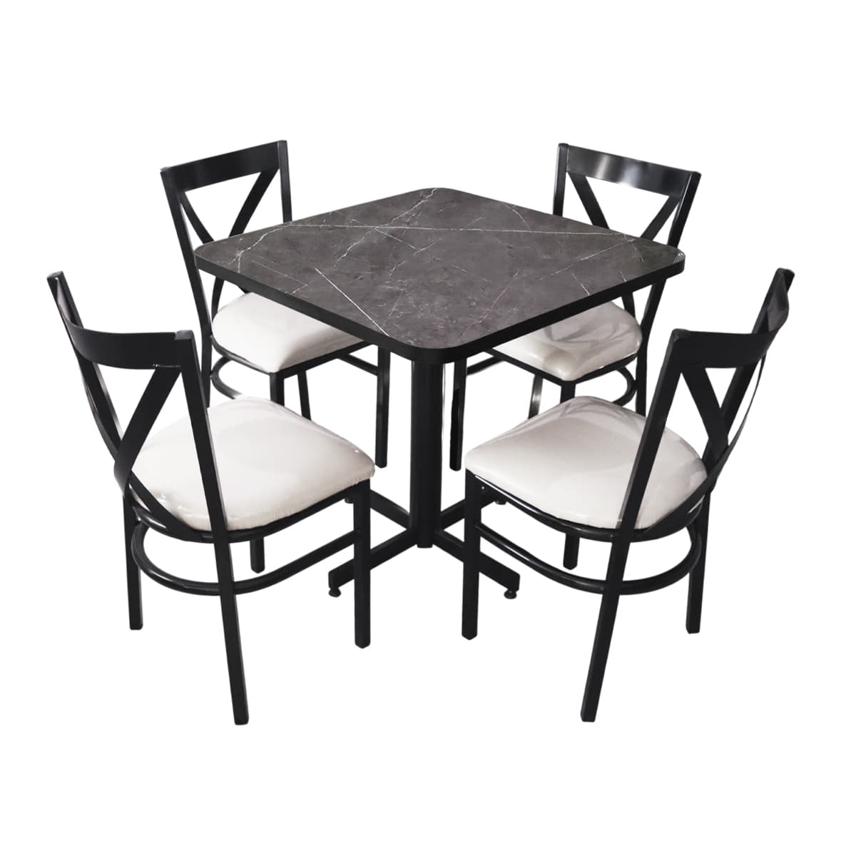 Conjunto Modelo Roma Gris Carrara - estándar 4 sillas view 18