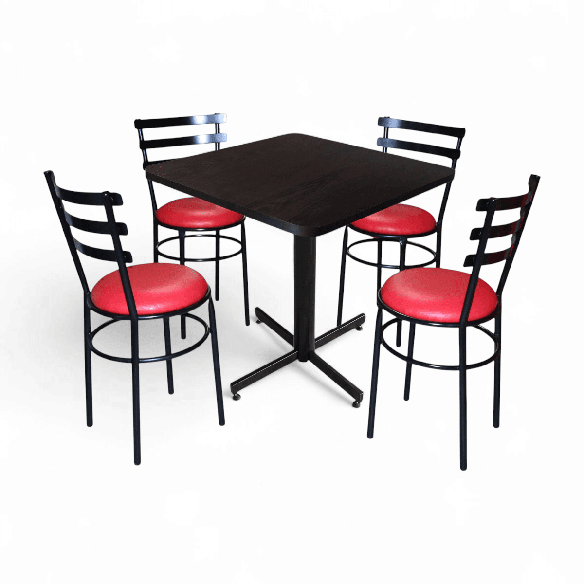 Conjunto Modelo Solera Wengue - estándar 4 sillas