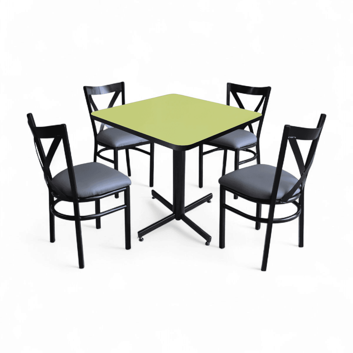 Conjunto Modelo Roma Verde Manzana - estándar 4 sillas view 3