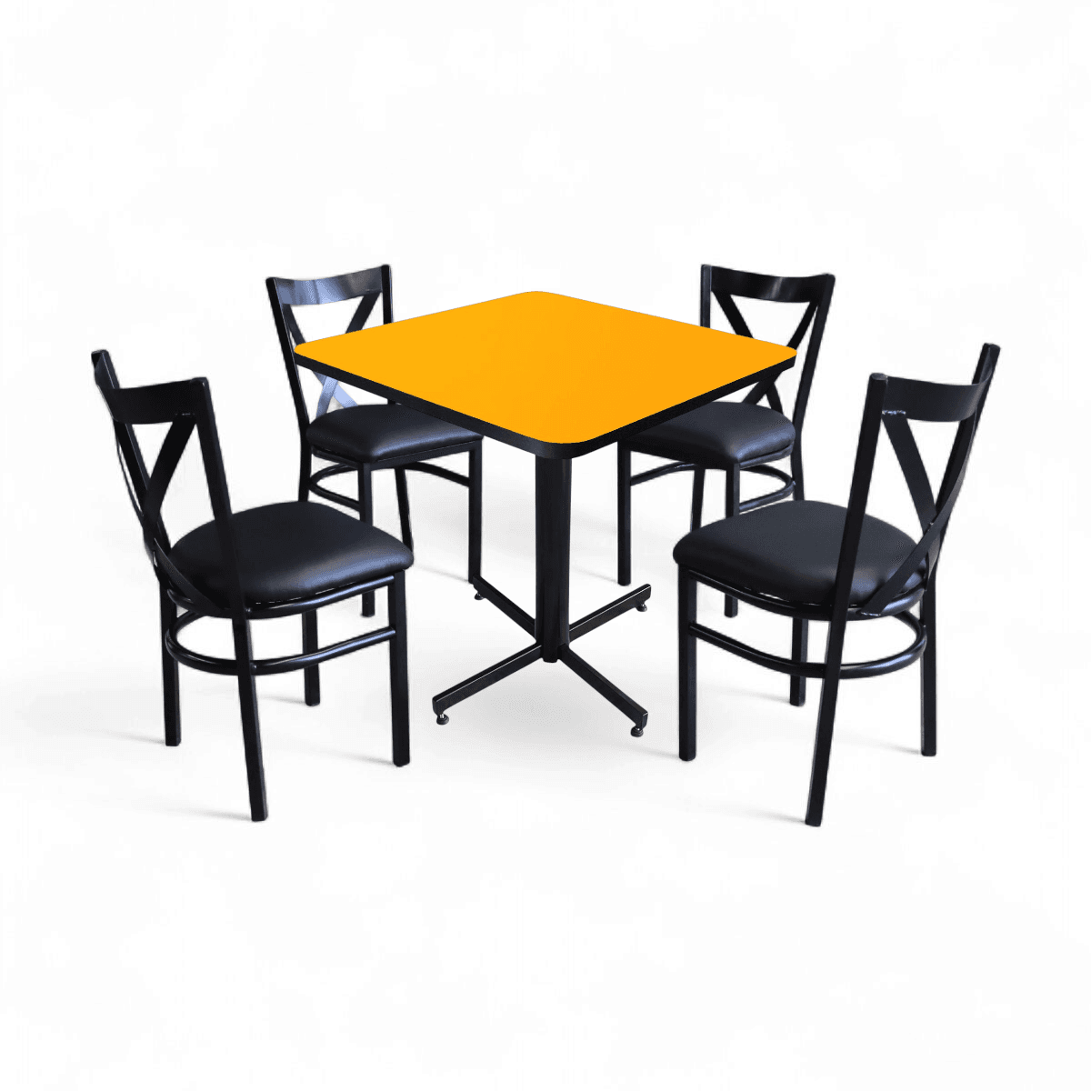 Conjunto Modelo Roma Amarillo Liso - estándar 4 sillas view 10